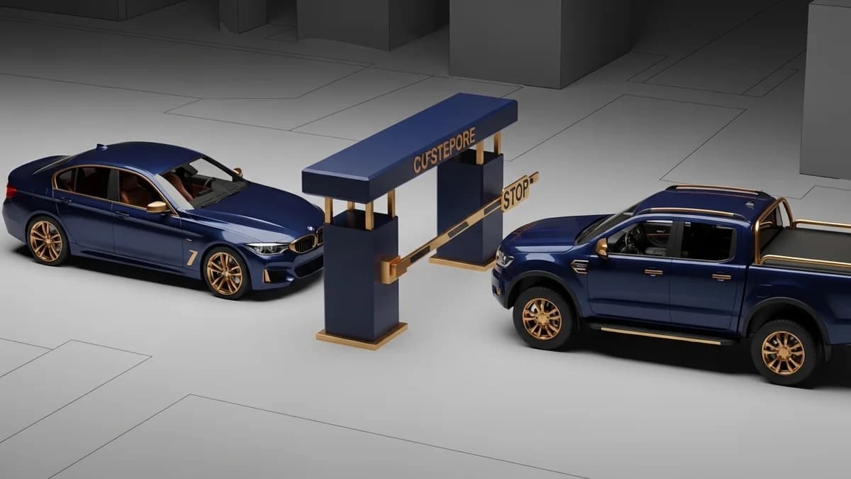 Tineri reținuți pentru contrabandă cu BMW și Ford furate